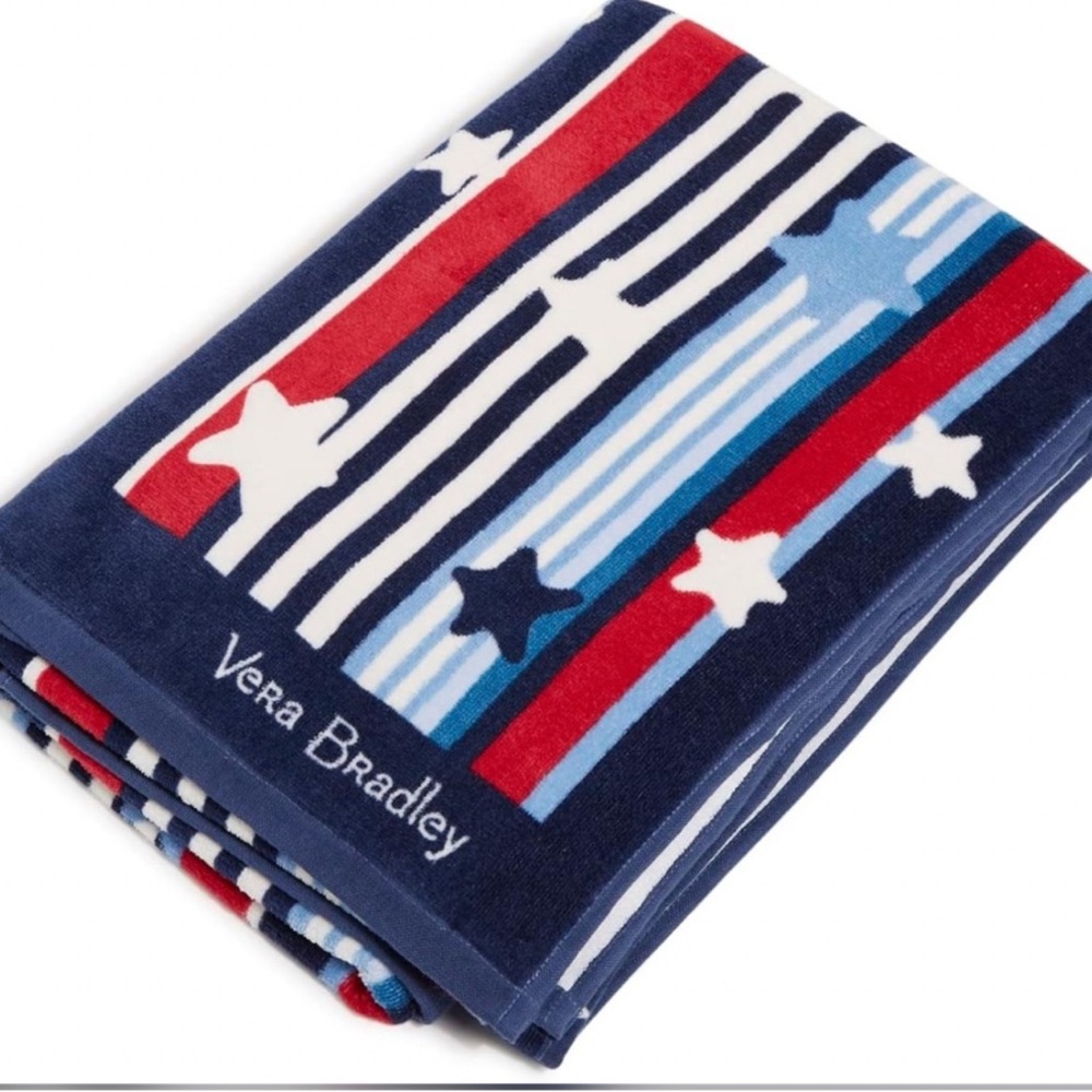 Vera Bradley Red, White, and Blue Star Blanket
